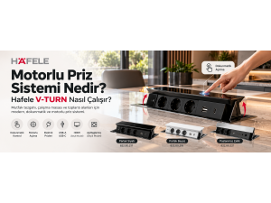 Motorlu Priz Sistemi Nedir? Hafele V-TURN Nasıl Çalışır?