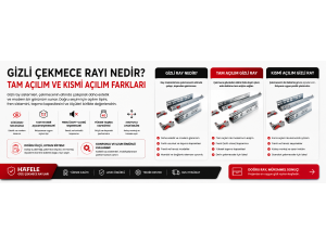Gizli Çekmece Rayı Nedir? Tam ve Kısmi Açılım Farkları