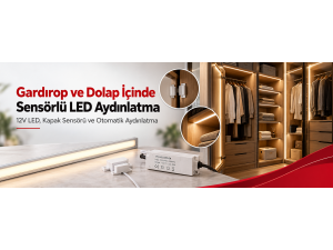 Gardırop ve Dolap İçinde Sensörlü LED Aydınlatma