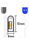 6x12 mm 12V Neon Flex LED 3000K Gün Işığı – Sök Tak Sistem 3 Mt