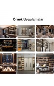 12V LED’li Profil Kanal 10x10 mm 3000K – Sök Tak 1 Mt