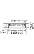 Flat Gömme Spot LED Aydınlatma 12V 3000K Siyah Çerçeve