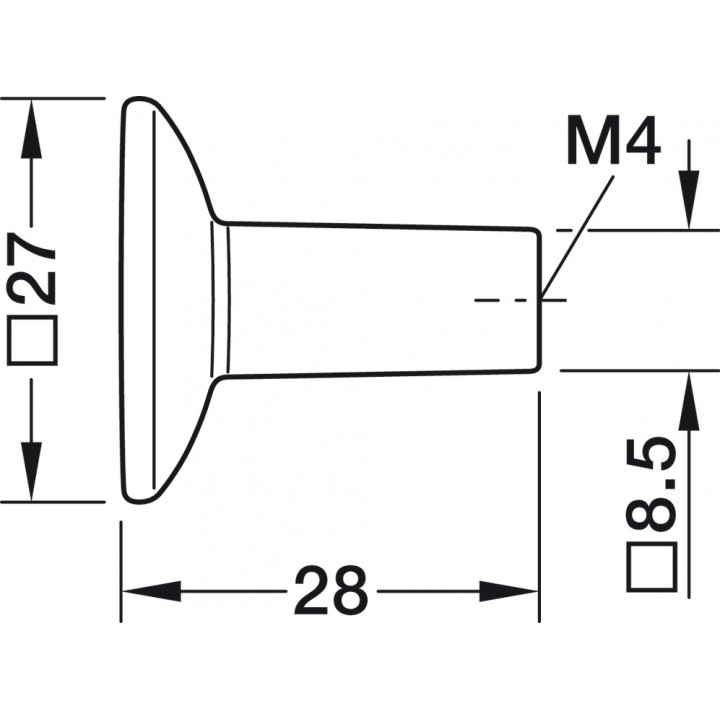 Hafele Düğme Kulp H2385 Mat Altın