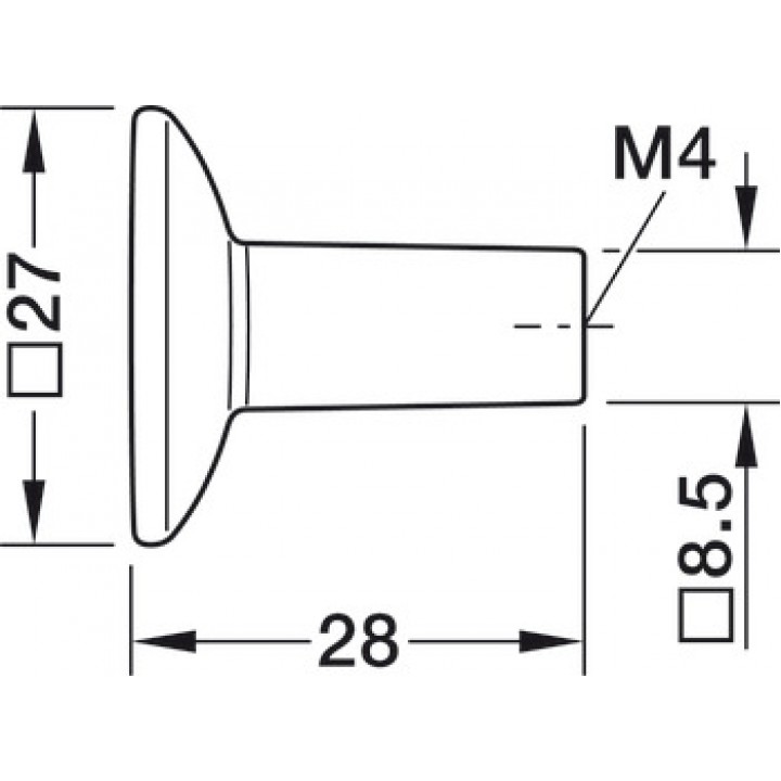 Hafele Düğme Kulp H2385 Paslanmaz Çelik