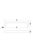 Hafele Mobilya Kulpu H2125 128mm Parlak Krom