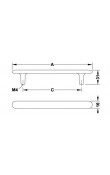 Hafele Mobilya Kulpu H2135 160mm Mat Siyah