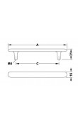 Hafele Mobilya Kulpu H2135 160mm Mat Altın