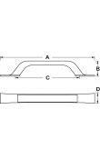 Hafele Mobilya Kulpu Aure 192mm Mat Siyah
