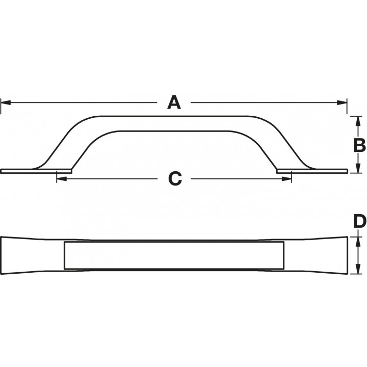 Hafele Mobilya Kulpu Aure 128mm Mat Siyah