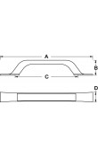 Hafele Mobilya Kulpu Bella 192mm Antrasit