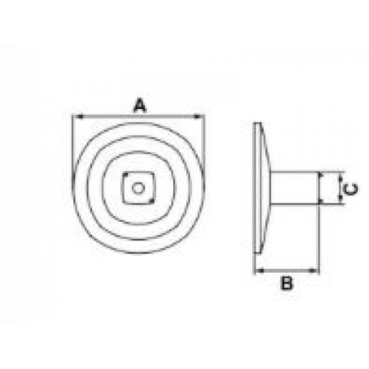 Hafele Oly Düğme Kulp 40,5 mm Paslanmaz Çelik