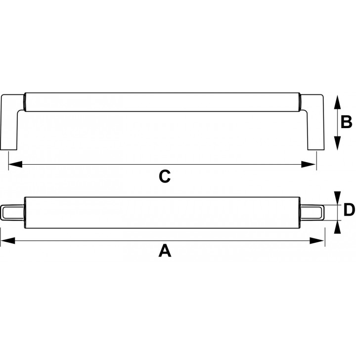 Hafele Marco Kulp Antrasit 160 mm