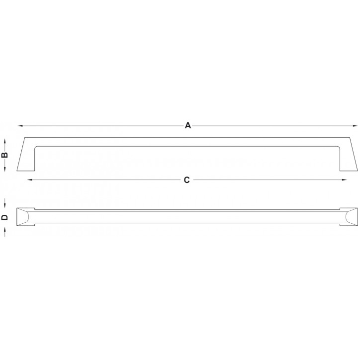 Hafele Mobilya Kulpu Porte 320mm Parlak Krom