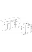 Hafele Yarı Ankastre Bulaşık Makinesi Orion 60cm