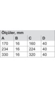 Hafele Mobilya Kulpu Verona 320mm Mat Siyah