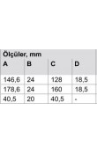 Hafele Mobilya Kulpu Oly 160mm Paslanmaz Çelik