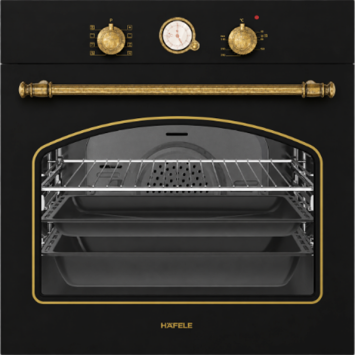 Hafele  VINTAGE  60 cm Antrasit Ankastre Fırın 