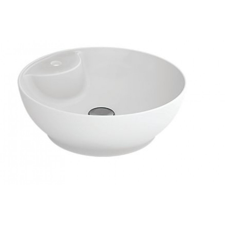 Hafele Lotus RB Tezgah Üstü Çanak Banyo Lavabosu Parlak Beyaz 420x135 mm