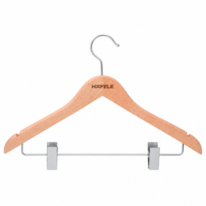 Hafele Dress Line Ahşap Etek Askısı Ev Tipi Kahverengi
