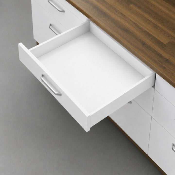 Hafele Matrix Box P Çift Yanaklı Çekmece Sistemi 350 mm Beyaz