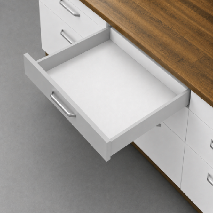 Hafele Matrix Box P Çift Yanaklı Çekmece Sistemi 300 mm Gri