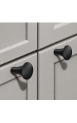 Hafele Deco H2525 Düğme Kulp 26 mm Mat Siyah