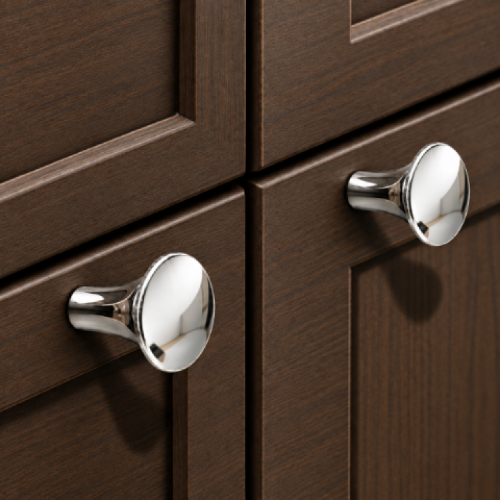 Hafele Deco H2525 Düğme Kulp 26 mm Krom Parlak