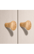 Hafele Deco H2525 Düğme Kulp 27 mm Doğal Meşe