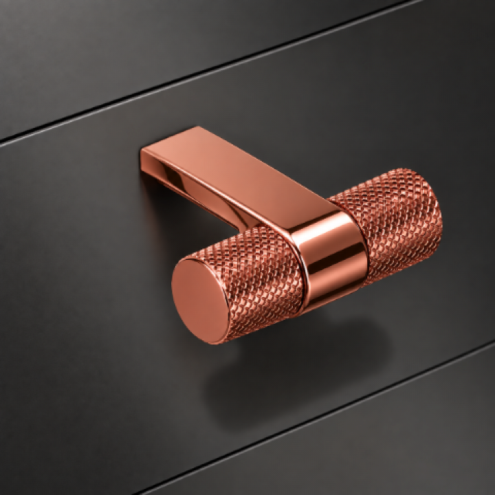Hafele Deco H2515 Düğme Kulp 44 mm Parlak Rose