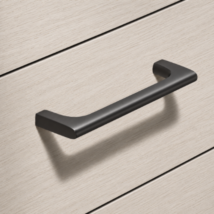 Hafele Deco H2530 Akslı Kulp 128 mm Mat Siyah