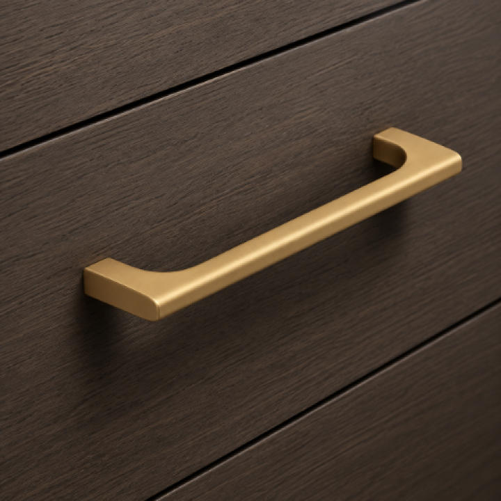 Hafele Deco H2530 Akslı Kulp 128 mm Mat Altın