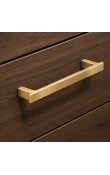 Hafele Deco H2540 Akslı Kulp 160 mm Mat Altın