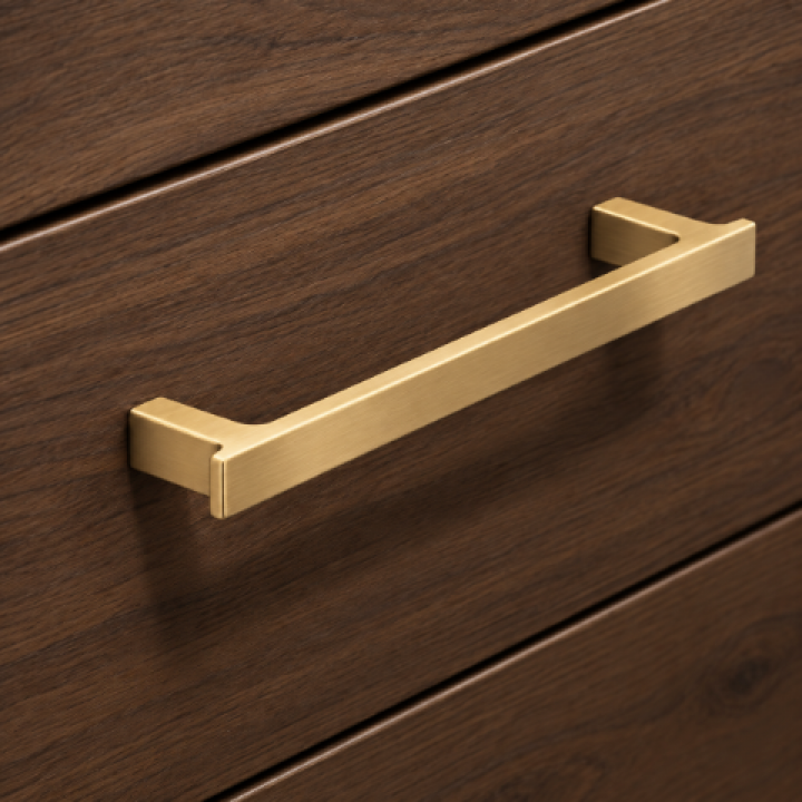 Hafele Deco H2540 Akslı Kulp 320 mm Mat Altın