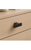 Hafele Deco H2545 Düğme Kulp 40 × 14 mm Mat Siyah