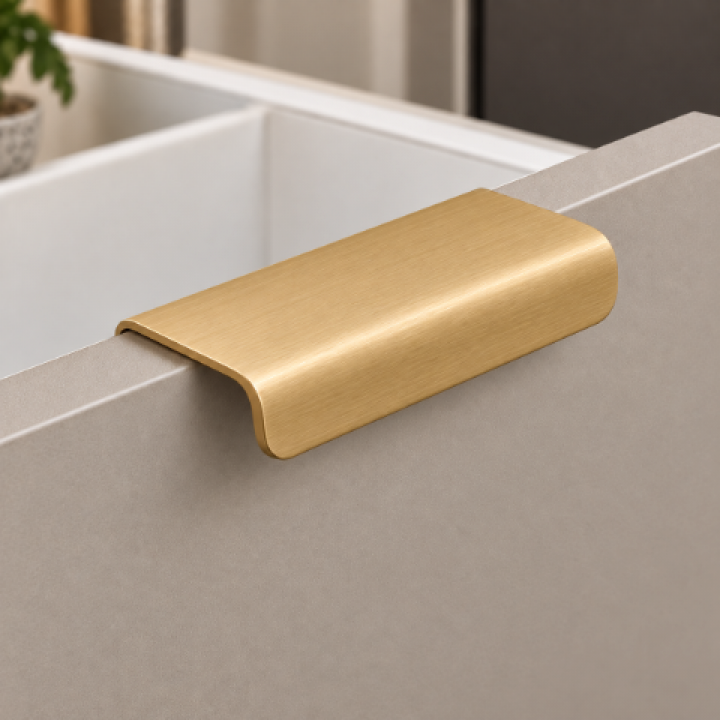 Hafele Deco H2550 Entegre Kulp 128 mm Mat Altın