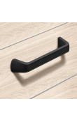 Hafele Deco H2555 Akslı Kulp 128 mm Mat Siyah