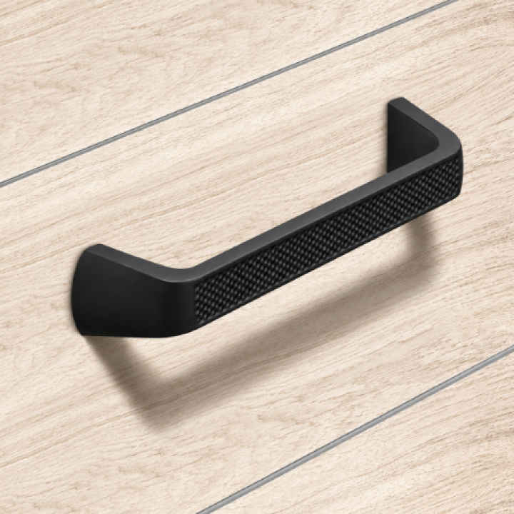 Hafele Deco H2555 Akslı Kulp 128 mm Mat Siyah