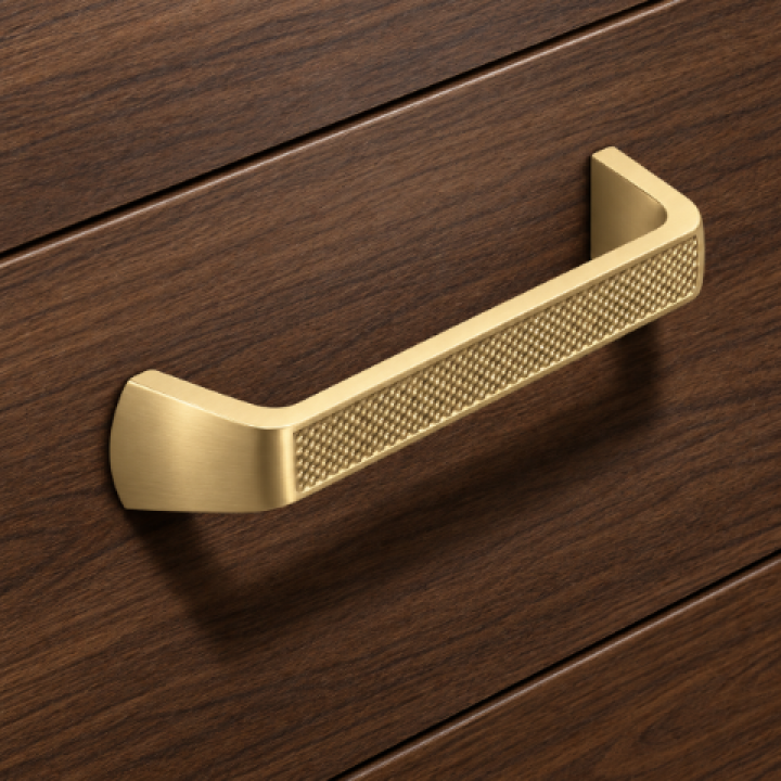 Hafele Deco H2555 Akslı Kulp 128 mm Mat Altın