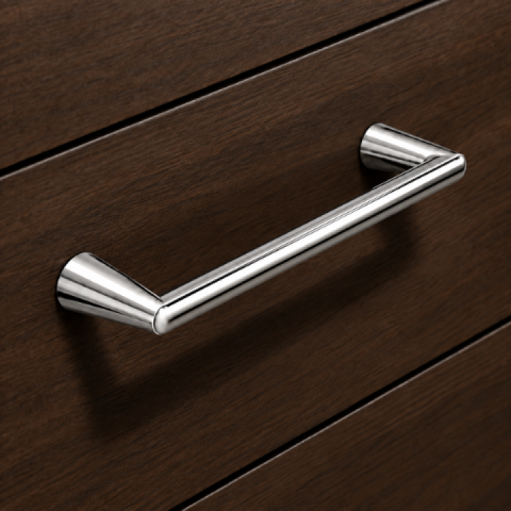 Hafele Deco H2565 Akslı Kulp 128 mm Krom Parlak