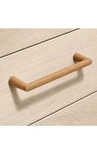 Hafele Deco H2565 Akslı Kulp 128 mm Doğal Meşe