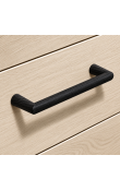 Hafele Deco H2565 Akslı Kulp 128 mm Siyah Meşe