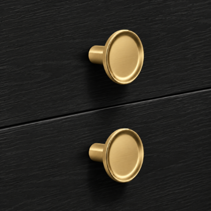 Hafele Deco H2580 Düğme Kulp 35 mm Mat Altın