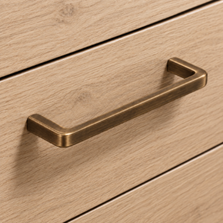 Hafele Deco H2590 Akslı Kulp 128 mm Antik Bronz