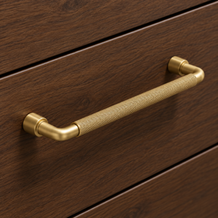 Hafele Deco H2305 Akslı Kulp 160 mm Mat Altın