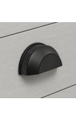 Hafele Deco H2315 Kabuk Kulp 64 mm Mat Siyah