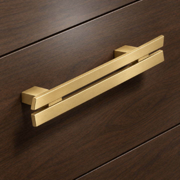 Hafele Deco H2360 Akslı Kulp 192 mm Mat Altın