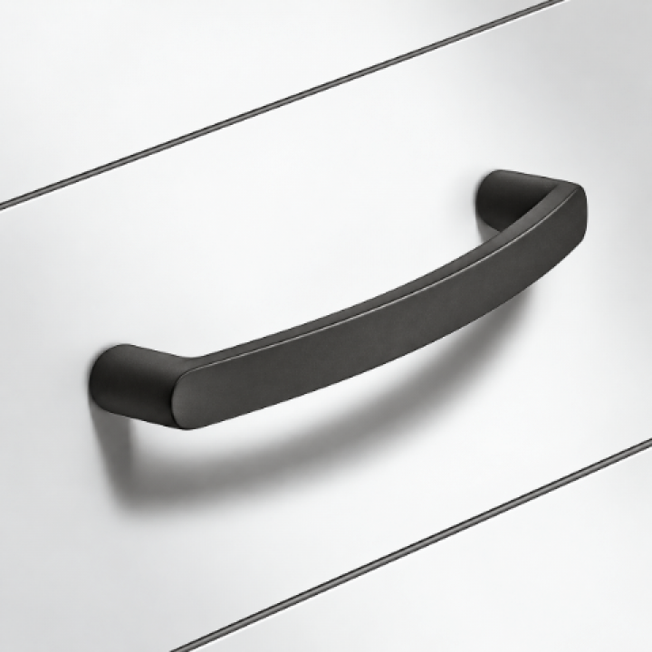 Hafele Deco H2370 Akslı Kulp 96 mm Mat Siyah