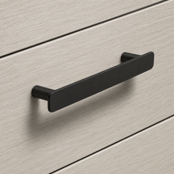 Hafele Deco H2380 Akslı Kulp 128 mm Mat Siyah