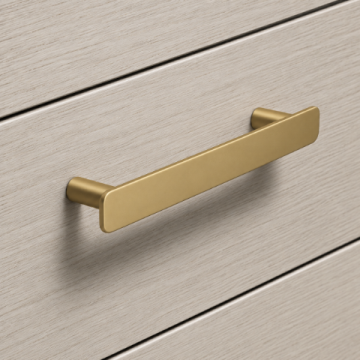 Hafele Deco H2380 Akslı Kulp 96 mm Mat Altın