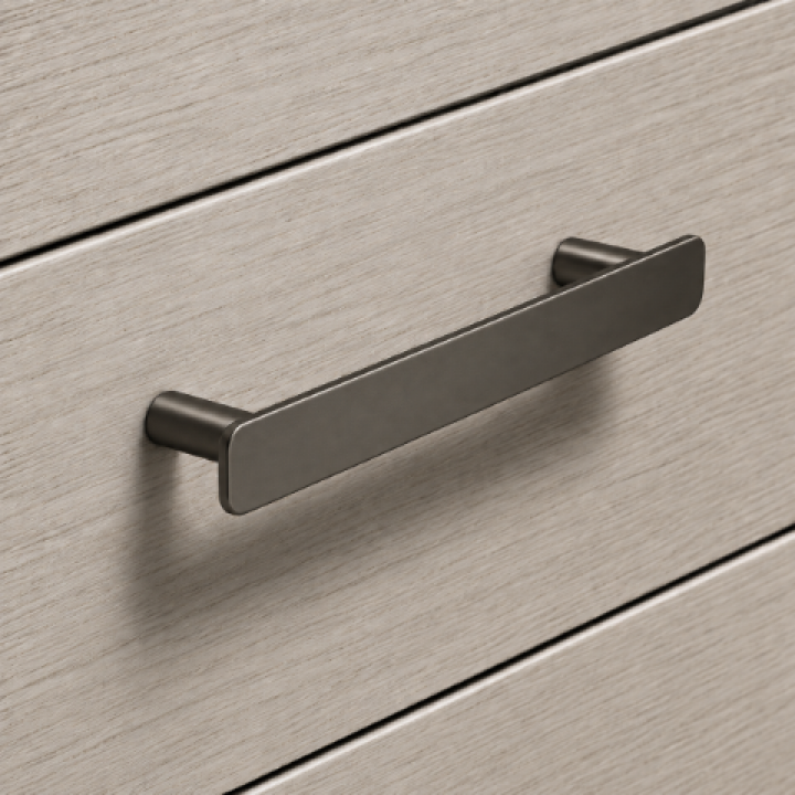 Hafele Deco H2380 Akslı Kulp 128 mm Titanyum